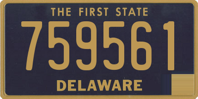 DE license plate 759561