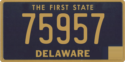 DE license plate 75957