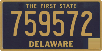 DE license plate 759572
