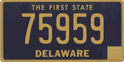 DE license plate 75959