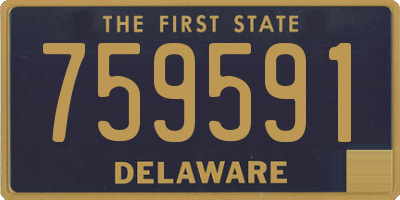 DE license plate 759591