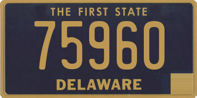DE license plate 75960