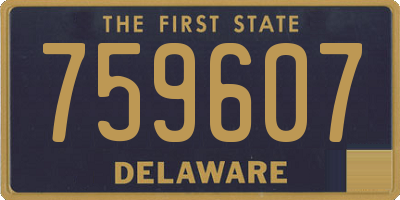 DE license plate 759607