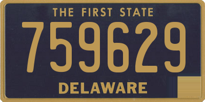 DE license plate 759629