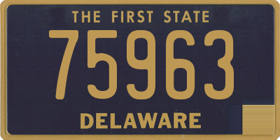 DE license plate 75963