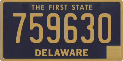 DE license plate 759630