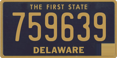 DE license plate 759639