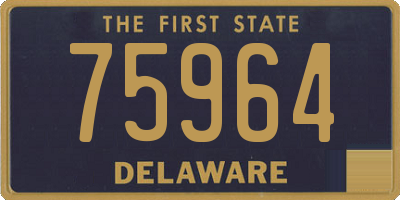 DE license plate 75964