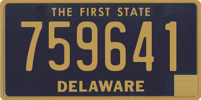 DE license plate 759641