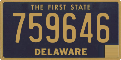 DE license plate 759646