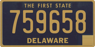 DE license plate 759658