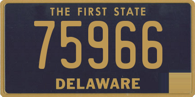 DE license plate 75966
