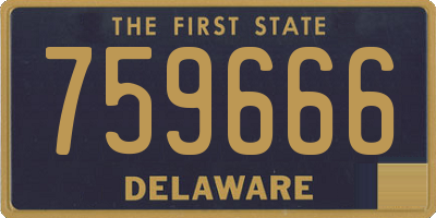 DE license plate 759666