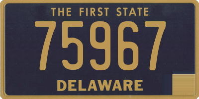 DE license plate 75967