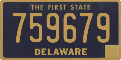 DE license plate 759679