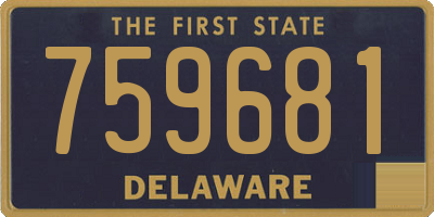 DE license plate 759681