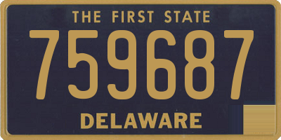 DE license plate 759687