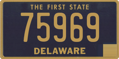 DE license plate 75969