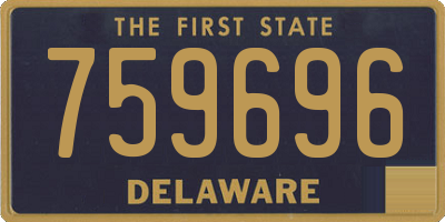 DE license plate 759696