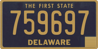 DE license plate 759697
