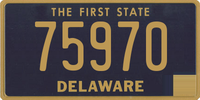 DE license plate 75970