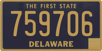 DE license plate 759706