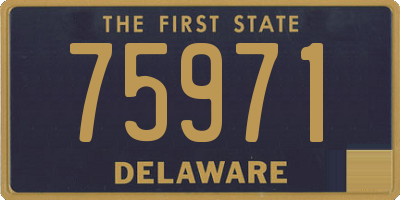 DE license plate 75971