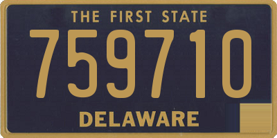 DE license plate 759710