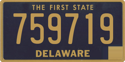 DE license plate 759719