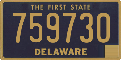 DE license plate 759730
