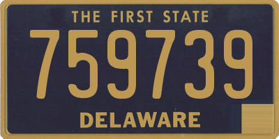 DE license plate 759739