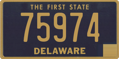 DE license plate 75974