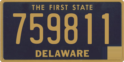 DE license plate 759811