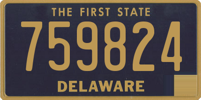DE license plate 759824