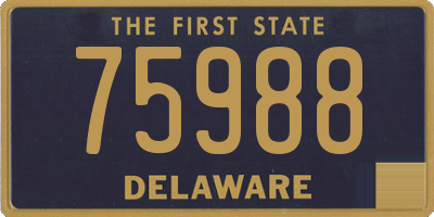 DE license plate 75988
