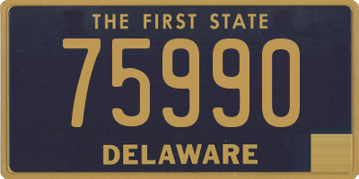 DE license plate 75990