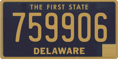 DE license plate 759906