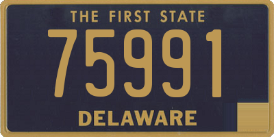 DE license plate 75991