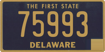 DE license plate 75993