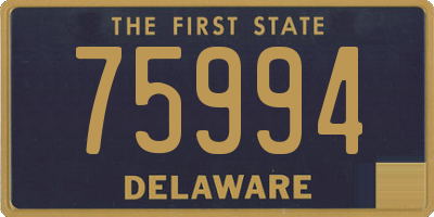 DE license plate 75994