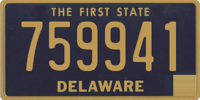 DE license plate 759941