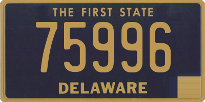 DE license plate 75996
