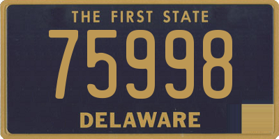 DE license plate 75998