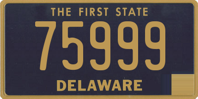 DE license plate 75999