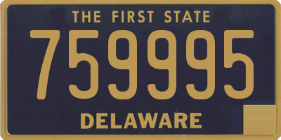 DE license plate 759995