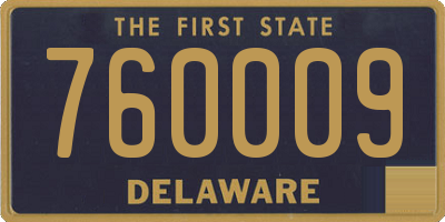 DE license plate 760009