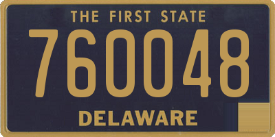 DE license plate 760048