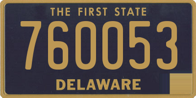 DE license plate 760053