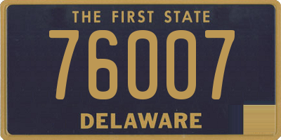 DE license plate 76007