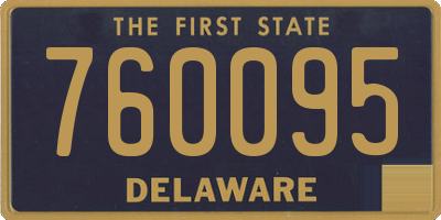 DE license plate 760095